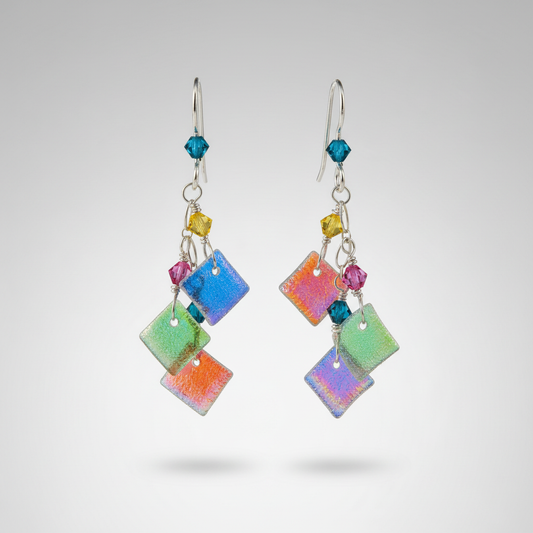 Sterling silver sunrise 3 piece earring