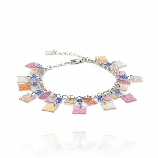 Sterling silver ocean bracelet
