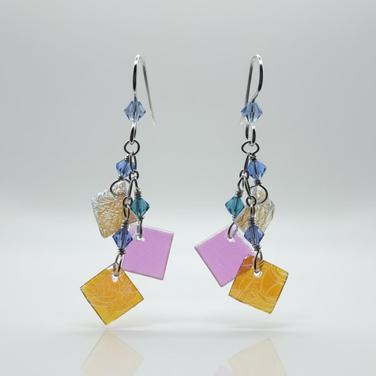 Sterling silver ocean 3 piece earring