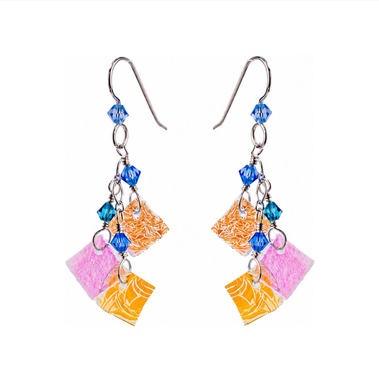Sterling silver ocean 3 piece earring