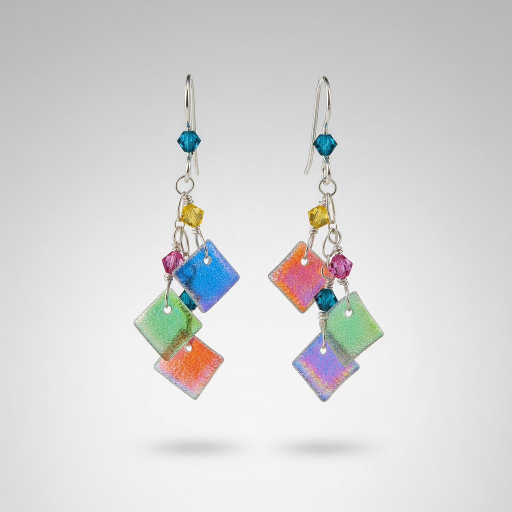 Sterling silver sunrise 3 piece earring