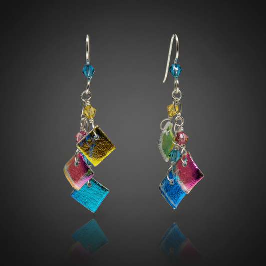 Sterling silver sunrise 3 piece earring