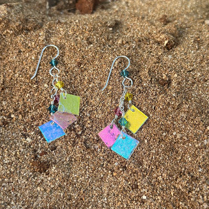Sterling silver sunrise 3 piece earring