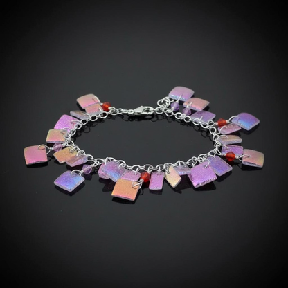 Sterling silver coral bracelet