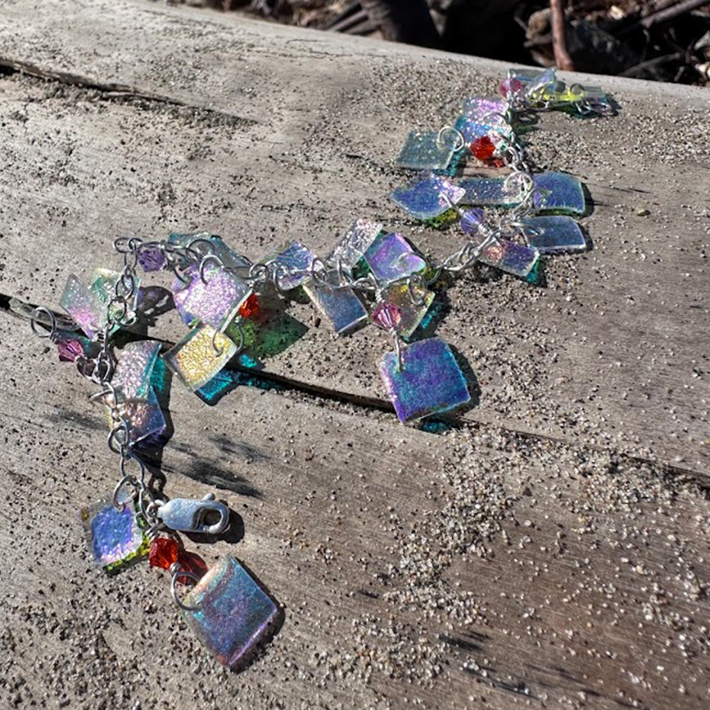 Sterling silver coral bracelet