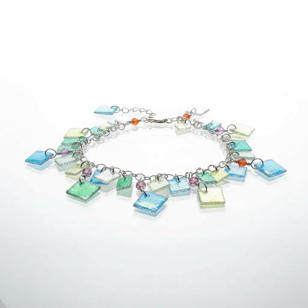 Sterling silver coral bracelet