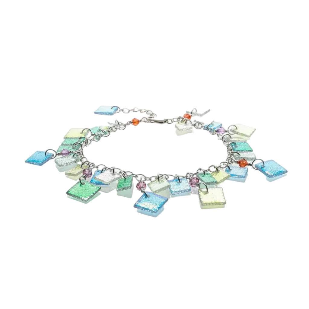 Sterling silver coral bracelet