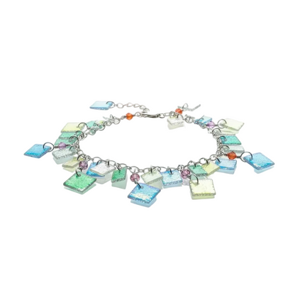 Sterling silver coral bracelet