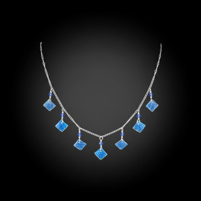 Sterling silver ocean 9 piece necklace