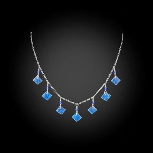 Sterling silver ocean 9 piece necklace