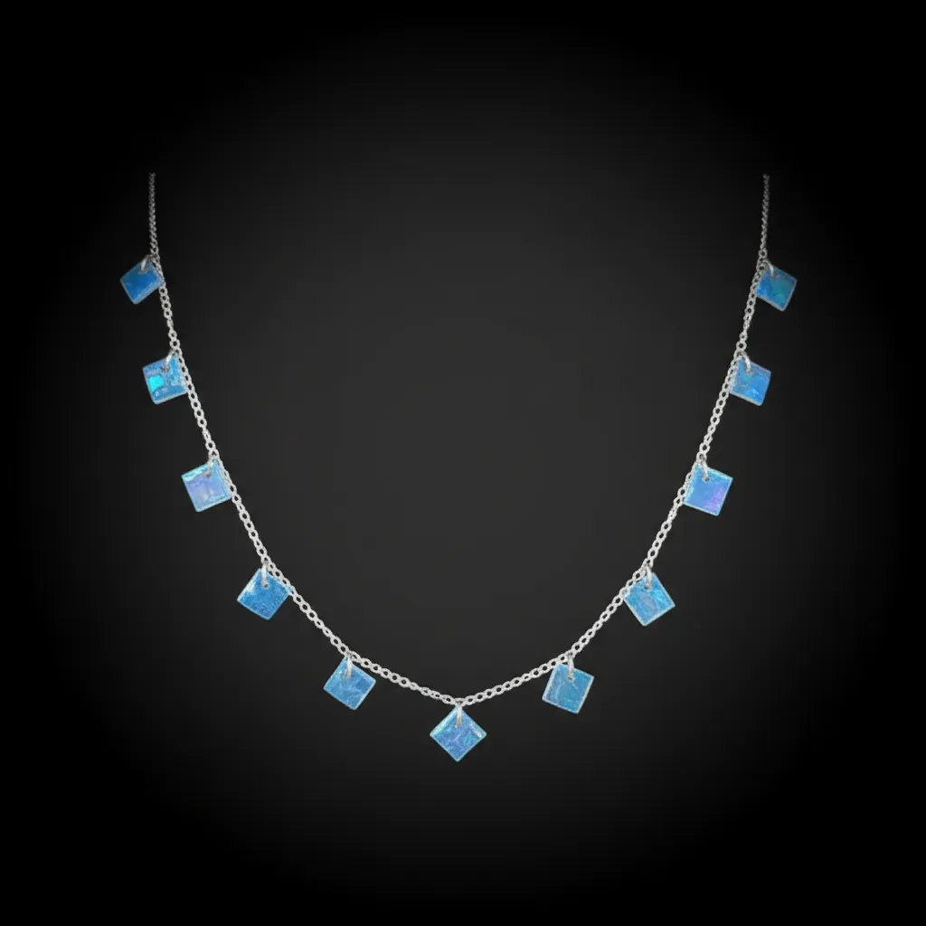 Sterling silver ocean 11 piece necklace