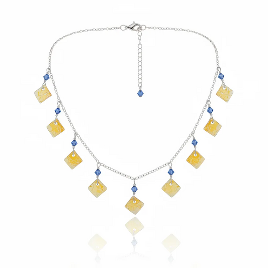 Sterling silver ocean 9 piece necklace