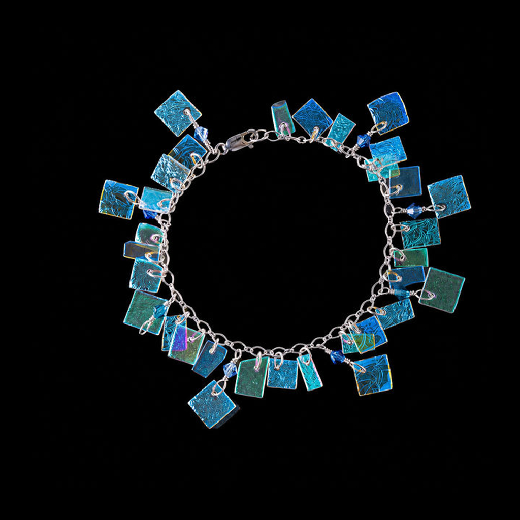 Sterling silver ocean bracelet