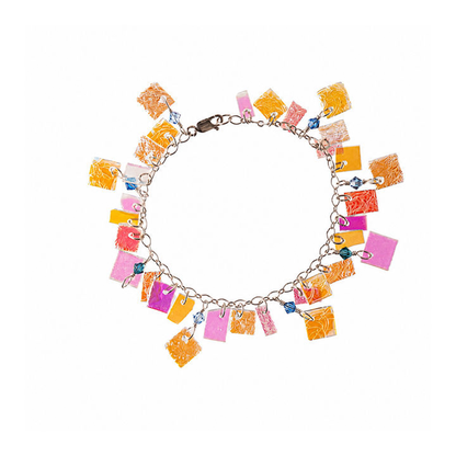 Sterling silver ocean bracelet