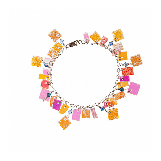 Sterling silver ocean bracelet