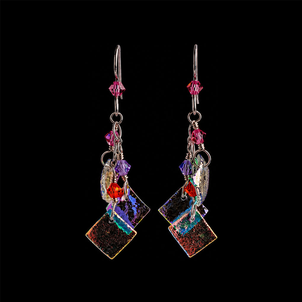 Sterling silver hibiscus 3 piece earring