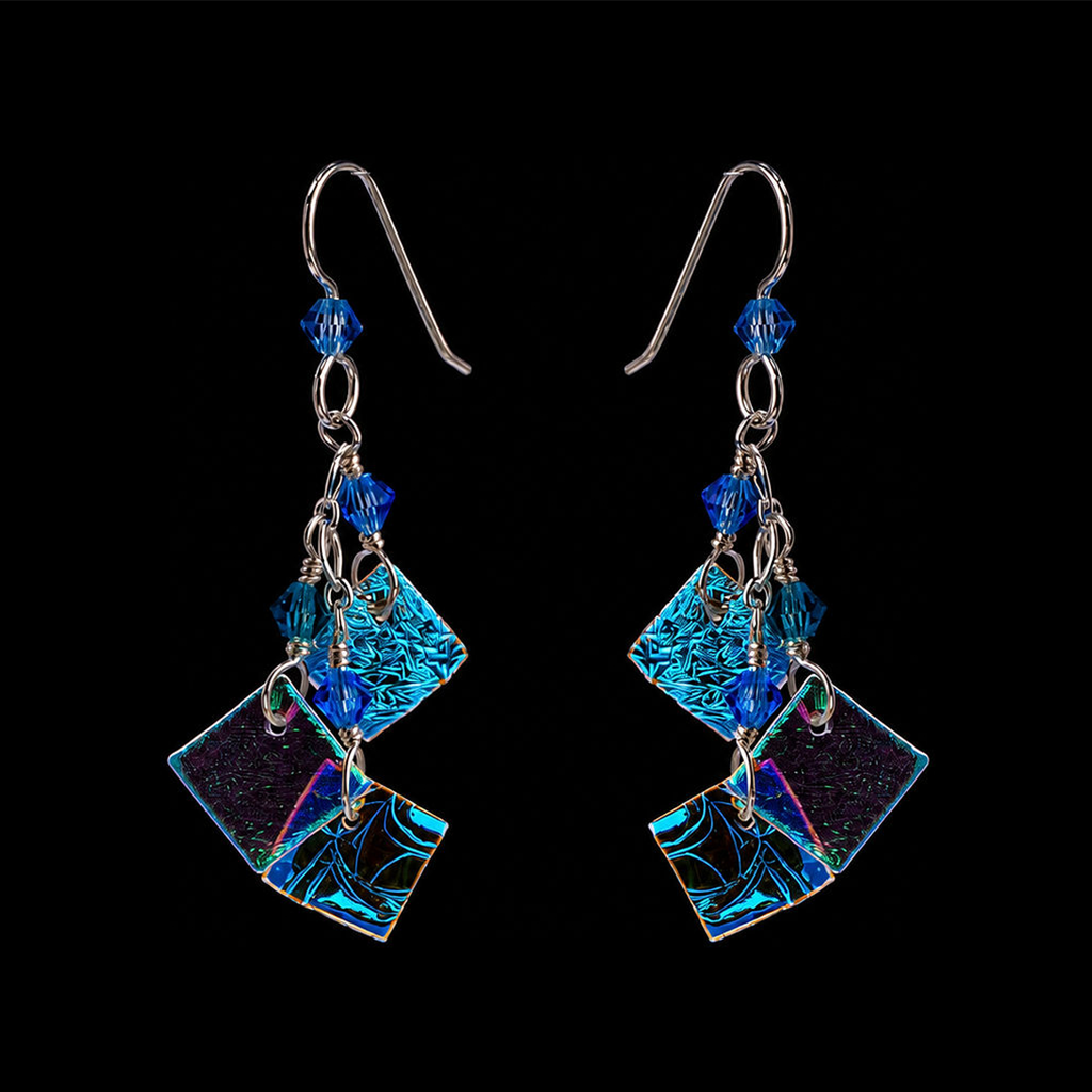 Sterling silver ocean 3 piece earring