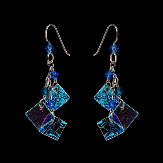 Sterling silver ocean 3 piece earring