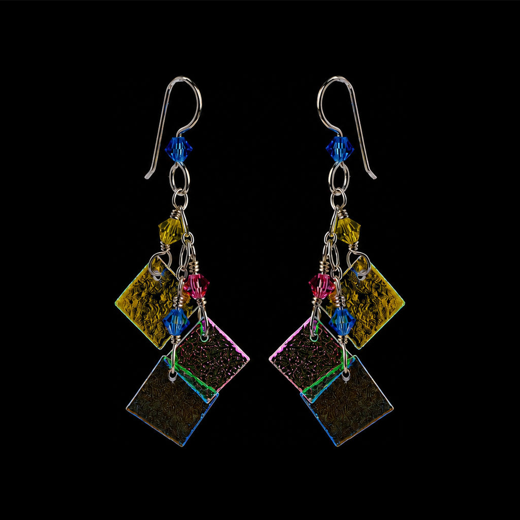 Sterling silver sunrise 3 piece earring
