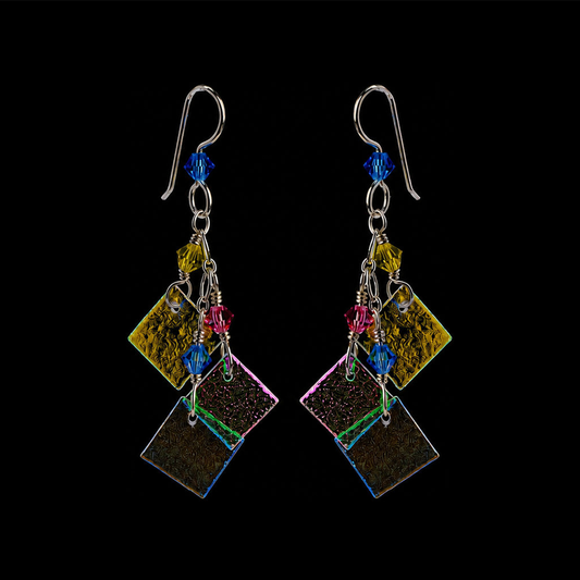 Sterling silver sunrise 3 piece earring