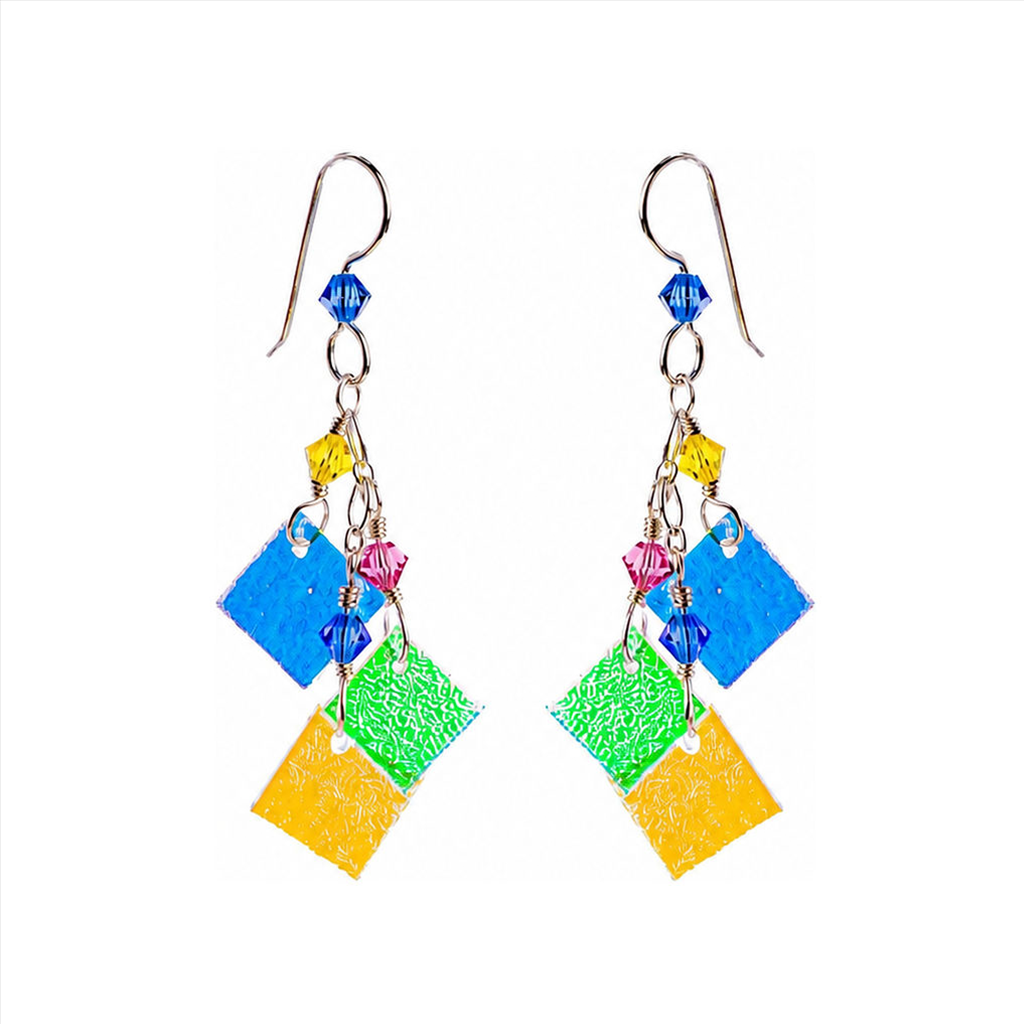 Sterling silver sunrise 3 piece earring