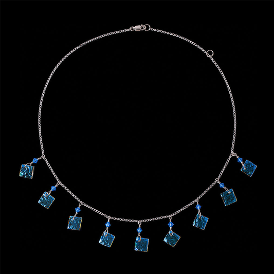 Sterling silver ocean 9 piece necklace