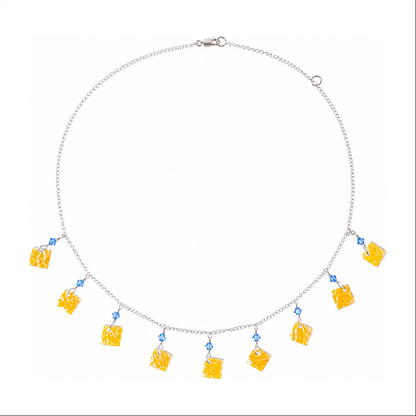 Sterling silver ocean 9 piece necklace