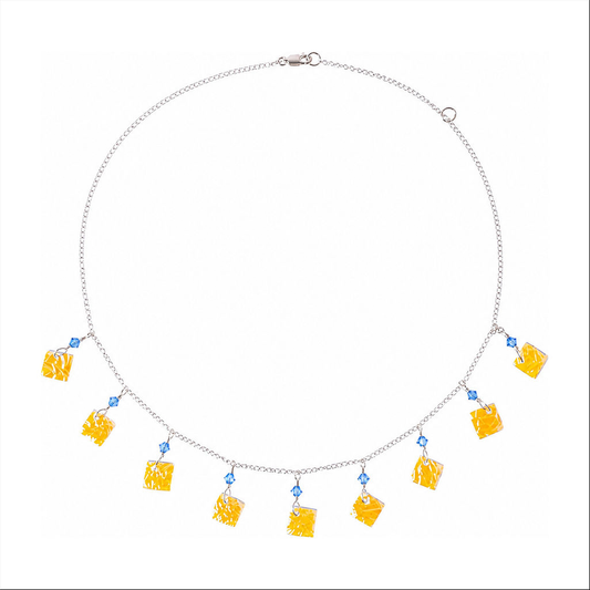 Sterling silver ocean 9 piece necklace